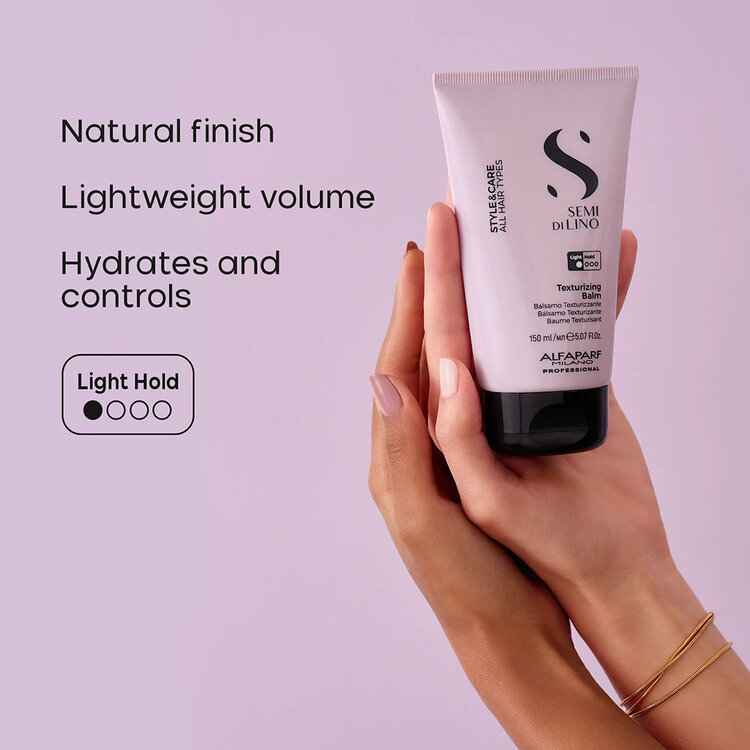 ALFAPARF Milano Semi di Lino | Style & Care | Baume Texturisant (150 ml / 5.07 oz) – Texture naturelle et souple