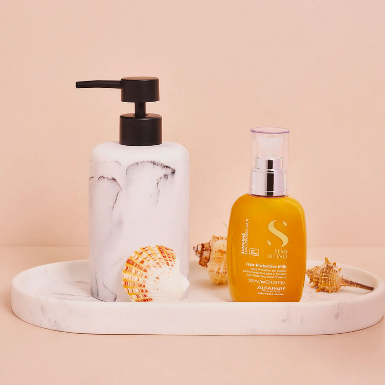 ALFAPARF Milano Semi di Lino | Sunshine | Lait Protecteur pour Cheveux (125 ml / 4.23 oz) – Bouclier hydratant anti-UV
