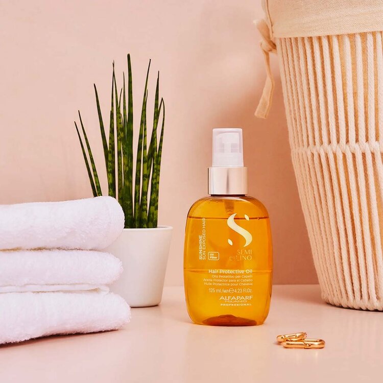 ALFAPARF Milano Semi di Lino | Sunshine | Hair Protective Oil (125 ml / 4.23 oz) – Sun protection for hair