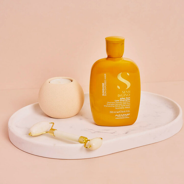 ALFAPARF Milano Semi di Lino | Sunshine | Shampooing Délicat Après‑Soleil – Nettoie en douceur après l’exposition