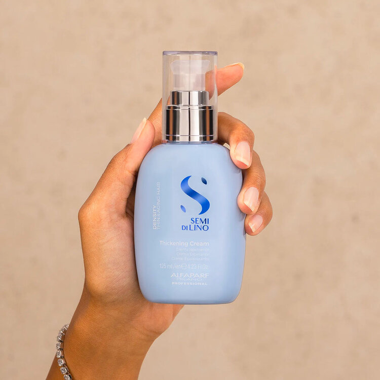 ALFAPARF Milano Semi di Lino | Density | Crème Épaississante (125 ml / 4.23 oz) – Coiffant épaississant sans rinçage