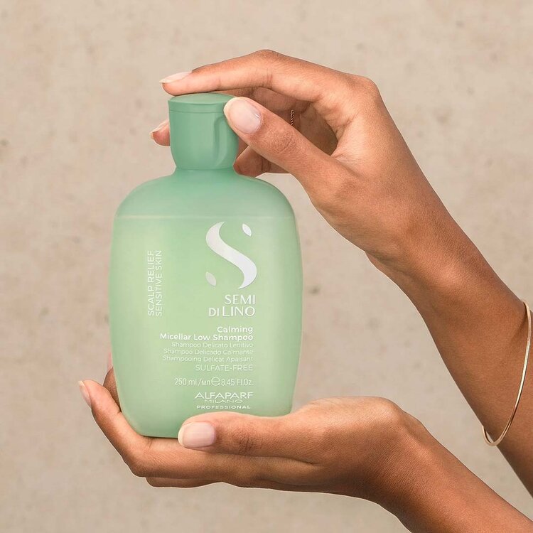 ALFAPARF Milano Semi di Lino | Scalp Relief | Shampooing Délicat Apaisant – Calme les cuirs chevelus sensibles