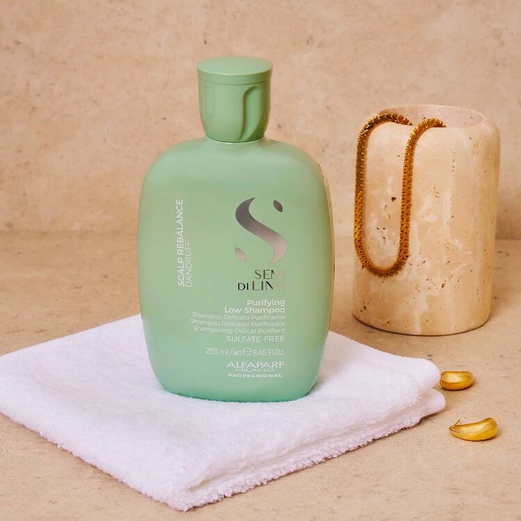 ALFAPARF Milano Semi di Lino | Scalp Renew | Shampooing Délicat Purifiant – Nettoie et purifie le cuir chevelu