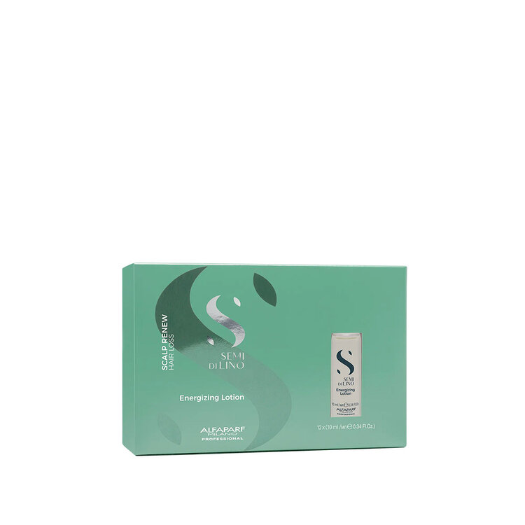 ALFAPARF Milano Semi di Lino | Scalp Renew | Energizing Lotion 12x(10 ml / 0.34 oz) – Anti-hair loss ampoule treatment