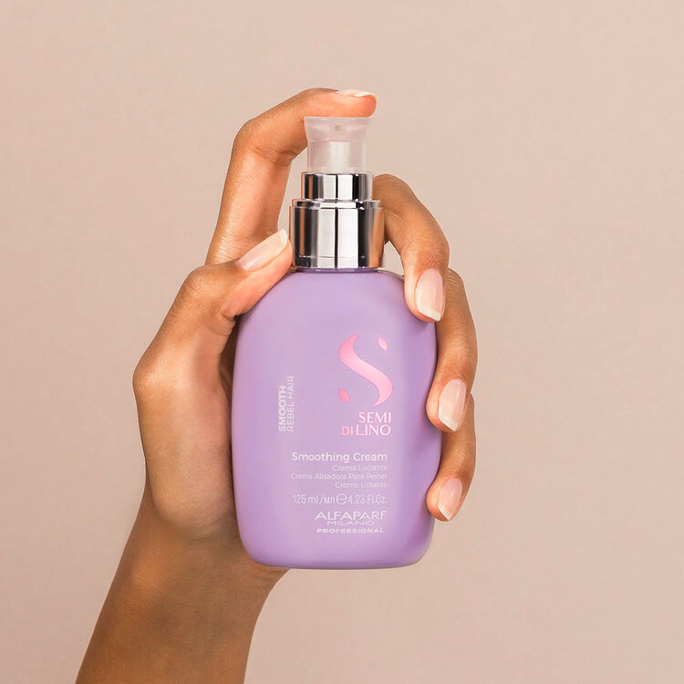 ALFAPARF Milano Semi di Lino | Smooth | Crème Lissante (125 ml / 4.23 oz) – Crème de brushing anti-frisottis