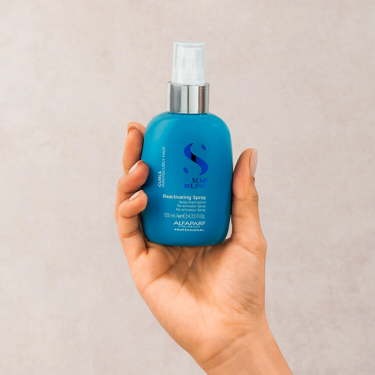 ALFAPARF Milano Semi di Lino | Curls | Re‑activateur Spray (125 ml / 4.23 oz) – Ravive les boucles entre deux lavages