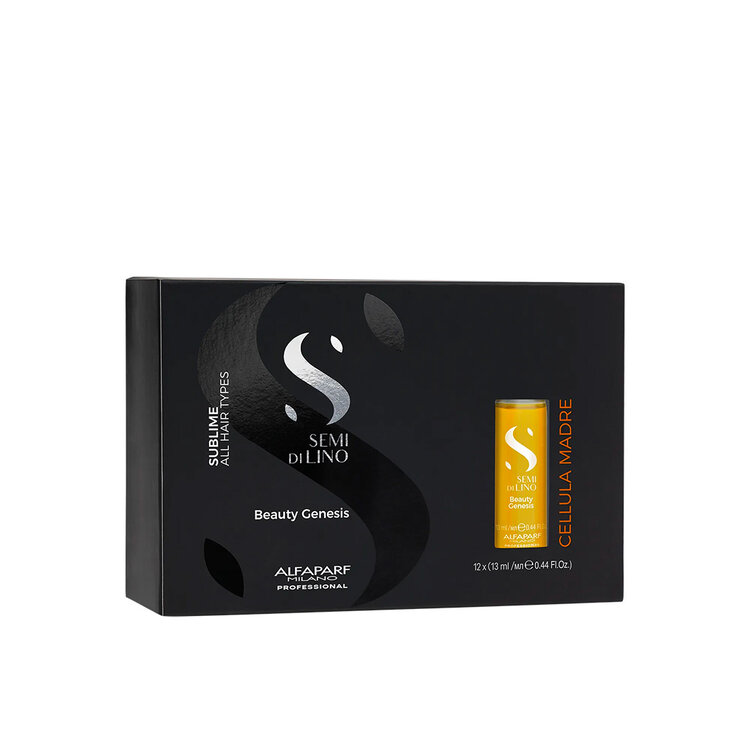 ALFAPARF Milano Semi di Lino | Sublime | Cellula Madre Beauty Genesis 12x(13 ml / 0.44 oz) – Base soin concentrée à activer