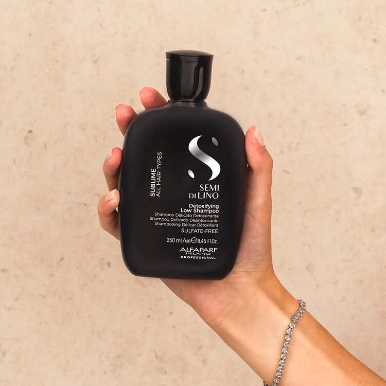 ALFAPARF Milano Semi di Lino | Sublime | Detoxifying Low Shampoo – Gently cleanses and purifies the scalp