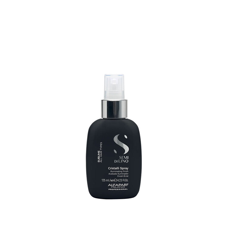 ALFAPARF Milano Semi di Lino | Sublime | Cristalli Spray (125 ml / 4.23 oz) – Instant Shine Spray for All Hair Types with Humidity Defense