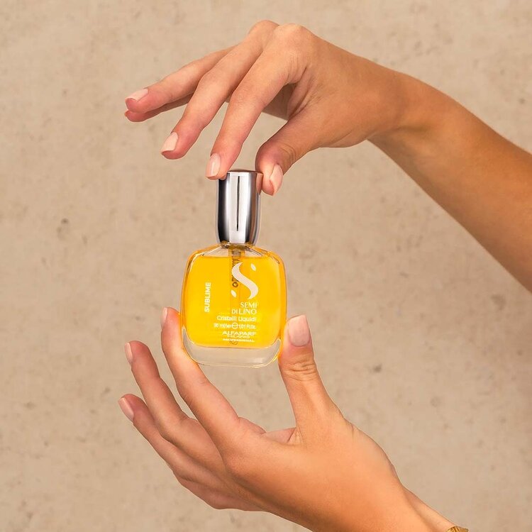 ALFAPARF Milano Semi di Lino | Sublime | Cristalli Liquidi – Illuminating Anti‑Frizz Serum with Thermal Protection