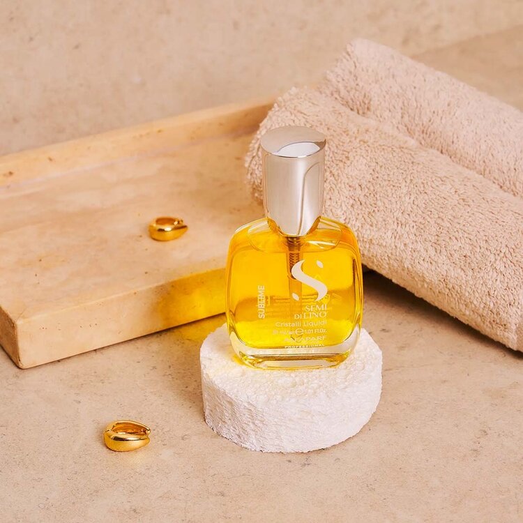 ALFAPARF Milano Semi di Lino | Sublime | Cristalli Liquidi – Illuminating Anti‑Frizz Serum with Thermal Protection