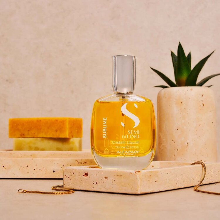 ALFAPARF Milano Semi di Lino | Sublime | Cristalli Liquidi – Illuminating Anti‑Frizz Serum with Thermal Protection