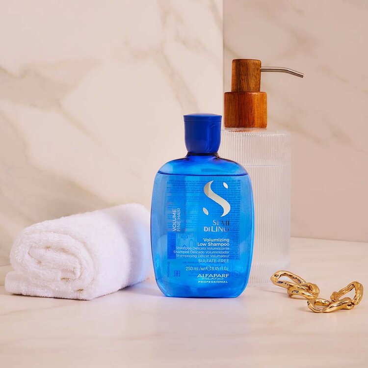 ALFAPARF Milano Semi di Lino | Volume | Shampooing Délicat Volumateur – Nettoie en douceur et apporte volume et corps naturel