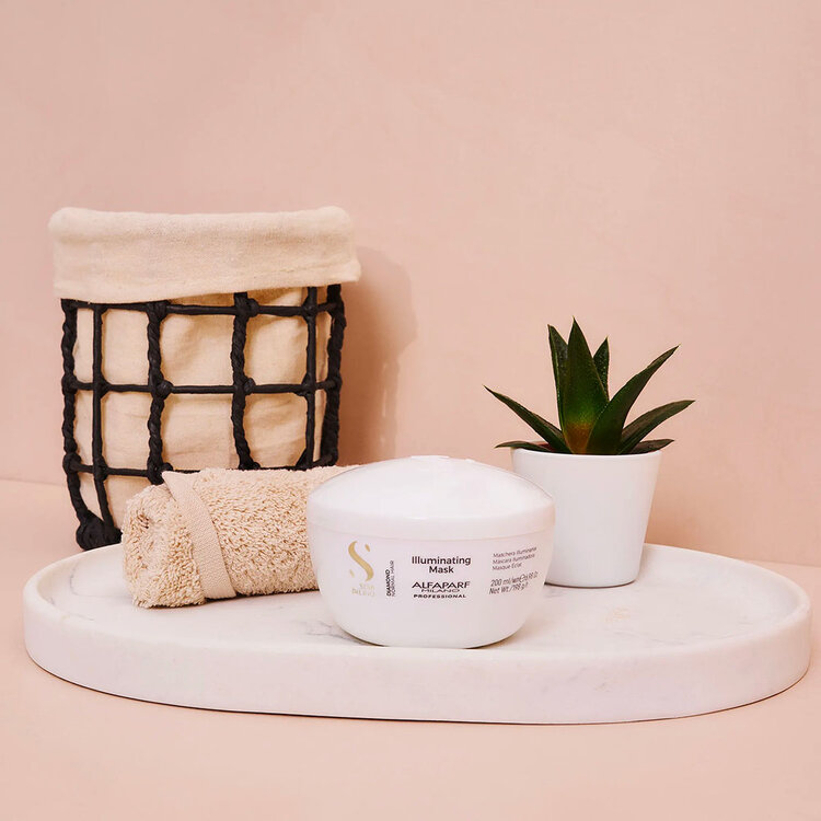 ALFAPARF Milano Semi di Lino | Diamond | Masque Éclat – Masque intensif qui répare, nourrit et sublime l’éclat