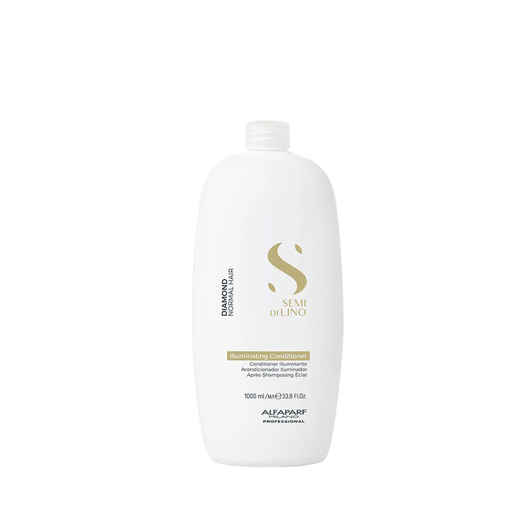 ALFAPARF Milano Semi di Lino | Diamond | Illuminating Conditioner – Detangles and boosts shine for normal to color-treated hair