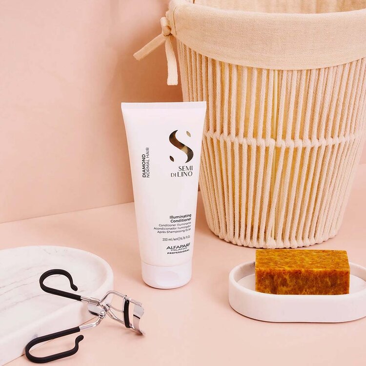 ALFAPARF Milano Semi di Lino | Diamond | Après-Shampooing Éclat – Démêle et sublime l’éclat pour cheveux normaux à colorés
