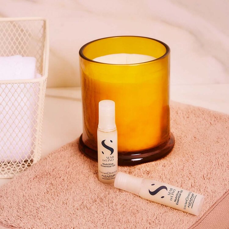 ALFAPARF Milano Semi di Lino | Nutritive Moisture | Nutritive Essential Oil (6×13ml / 0.44oz) – Intensive Hydrating Oil Treatment for Dry Hair