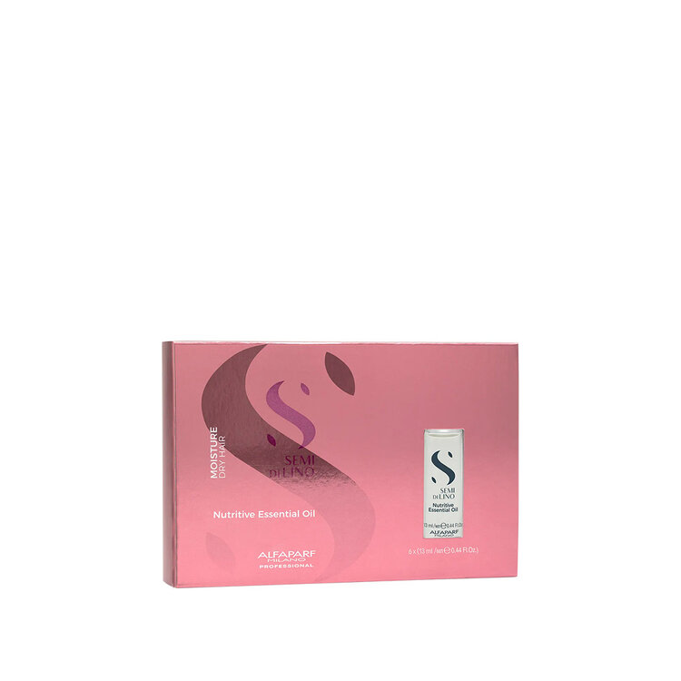 ALFAPARF Milano Semi di Lino | Nutritive Moisture | Huile Nutritive Essentielle (6×13ml / 0.44oz) – Soin huile intensif pour cheveux secs
