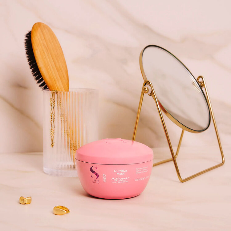 ALFAPARF Milano Semi di Lino | Nutritive Moisture | Nutritive Mask – Intensive Nourishing Hair Mask for Dry Hair