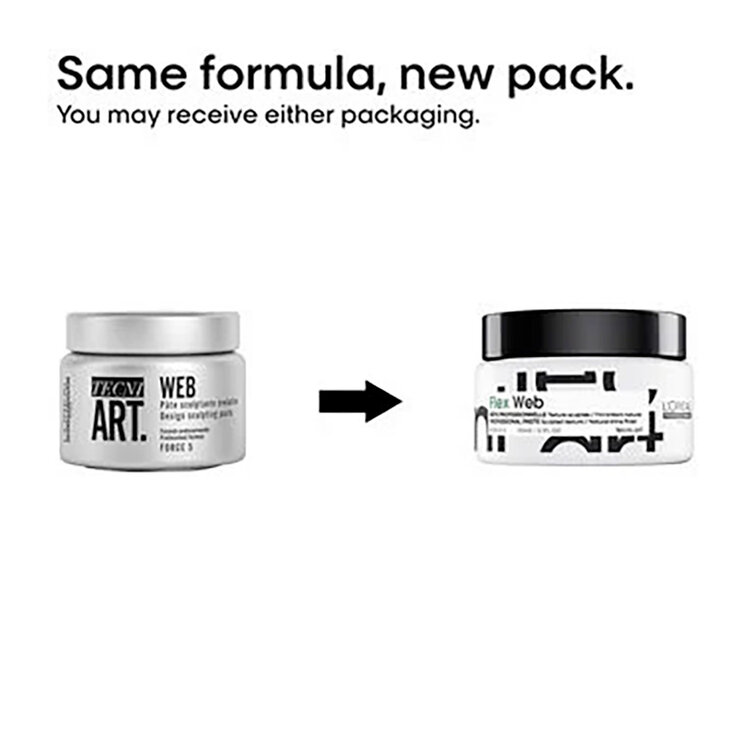 L'ORÉAL PROFESSIONNEL Tecni.Art | Flex Sculpted Texture Paste (150 ml / 5.1 oz) – Fibrous sculpting paste with strong hold