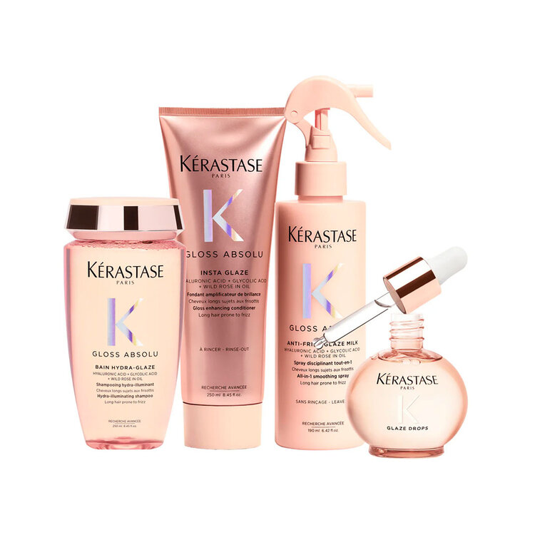 KÉRASTASE Gloss Absolu | Routine Complète Voyage de Brillance – Ensemble lumineux pour cheveux colorés