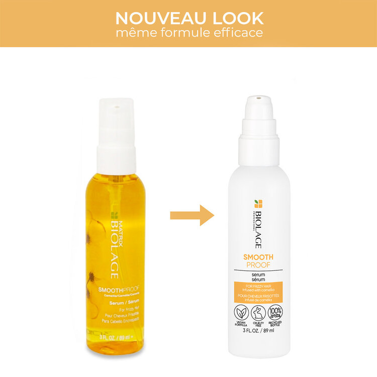 BIOLAGE Professional Hair Spa Biolage | ***SmoothProof | Serum (89ml/3oz) – Frizz-Control Smoothing Serum with Camellia Oil