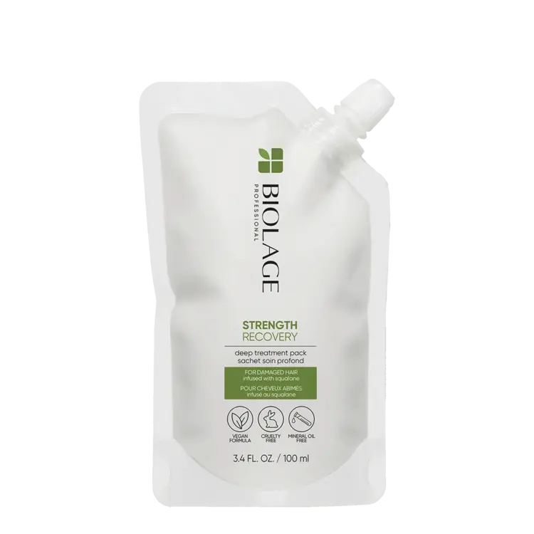 BIOLAGE Professional Hair Spa Biolage | ***Strength Recovery | Deep Treatment Sachet (100 ml / 3.4 oz) – Intensive Strengthening Hair Mask