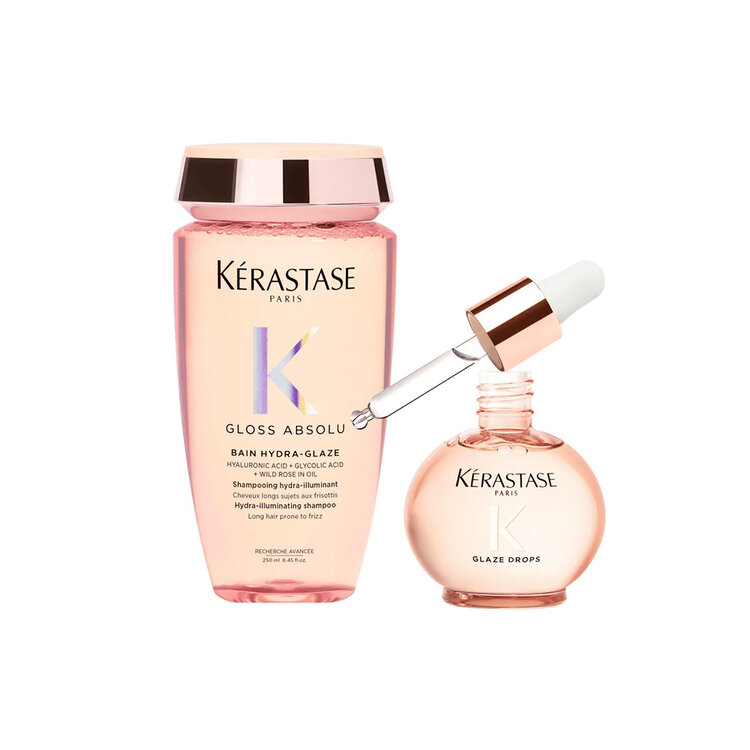 KÉRASTASE Gloss Absolu | Routine Capillaire | Duo De Soins Essentiels – Éclat, hydratation et protection couleur au quotidien