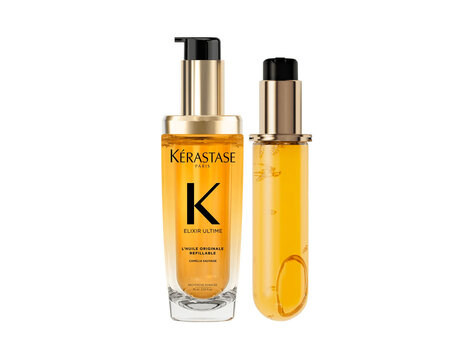 KÉRASTASE Elixir Ultime | Routine Capillaire | Duo Rechargeable Soins D’Huiles