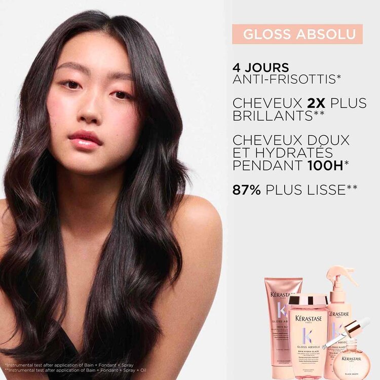 KÉRASTASE Gloss Absolu | Routine Capillaire | Ensemble Cheveux Longs – Hydratation & Brillance Au Quotidien