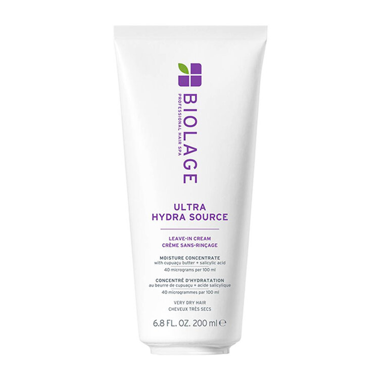 BIOLAGE Professional Hair Spa Biolage | Ultra Hydra Source | Leave-In Cream (200 ml / 6.8 oz) – Daily Hydration & Frizz Control