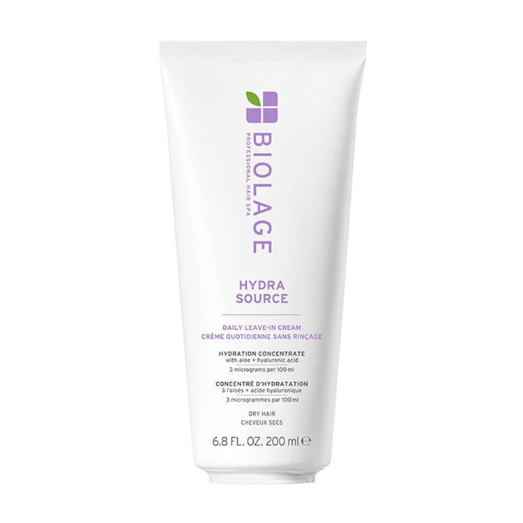 MATRIX Biolage | Hydra Source | Crème Quotidienne Sans Rinçage (200 ml / 6.8 oz) – Hydratation quotidienne, démêlage facile et anti-frisottis