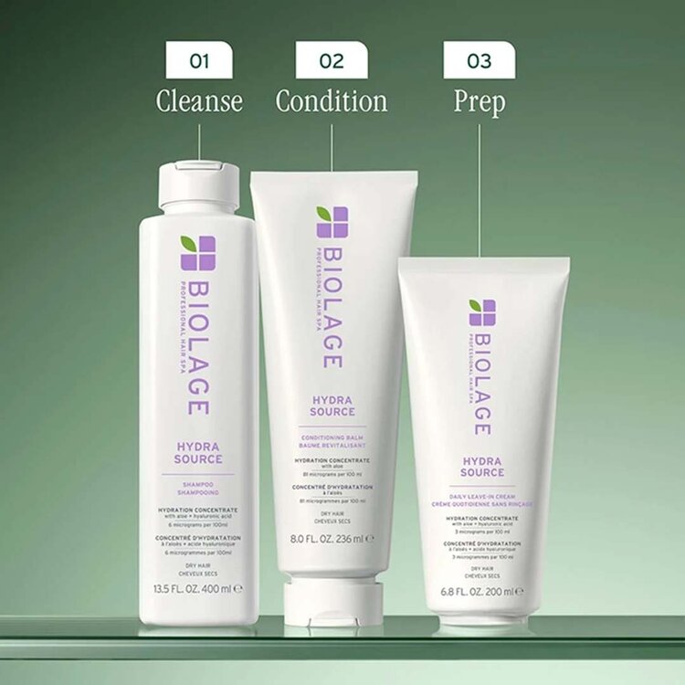 MATRIX Biolage | Hydra Source | Shampooing – Nettoyage doux, hydratation durable pour cheveux secs