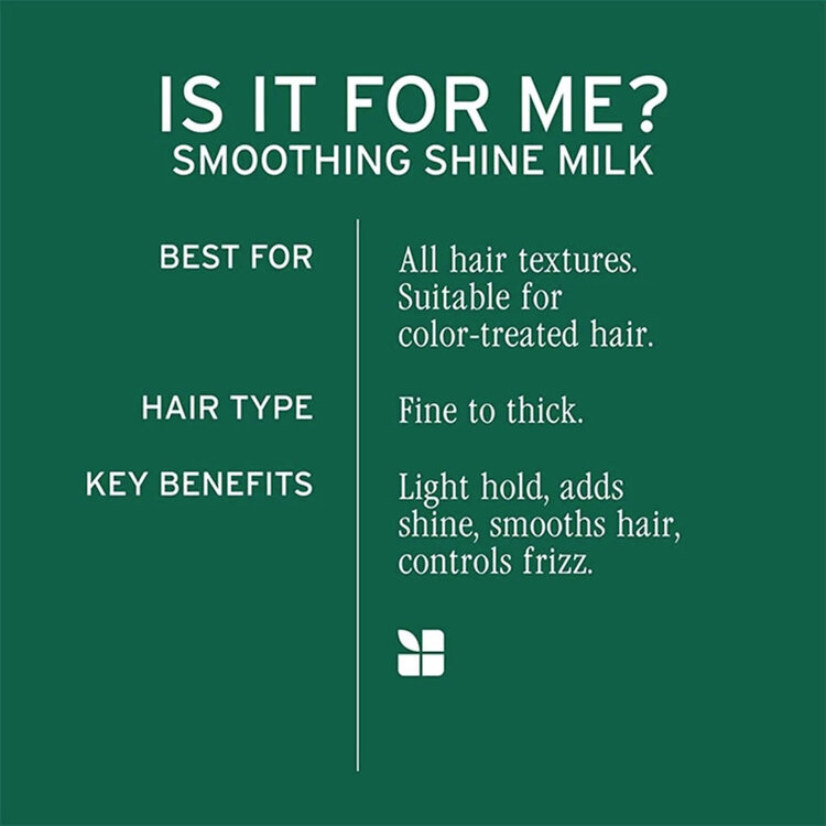 MATRIX Biolage | Styling | Smoothing Shine Milk (250 ml / 8.5 oz) – Frizz control, lightweight smoothness and shine