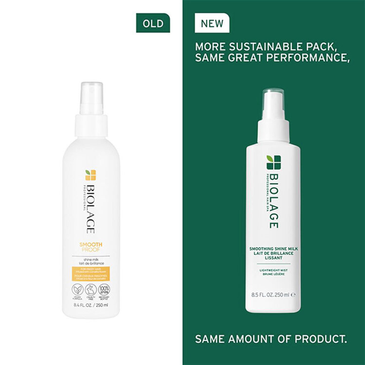 BIOLAGE Professional Hair Spa Biolage | Coiffants | Lait De Brillance Lissant (250 ml / 8.5 oz) – Soin lissant, anti-frisottis et éclat naturel