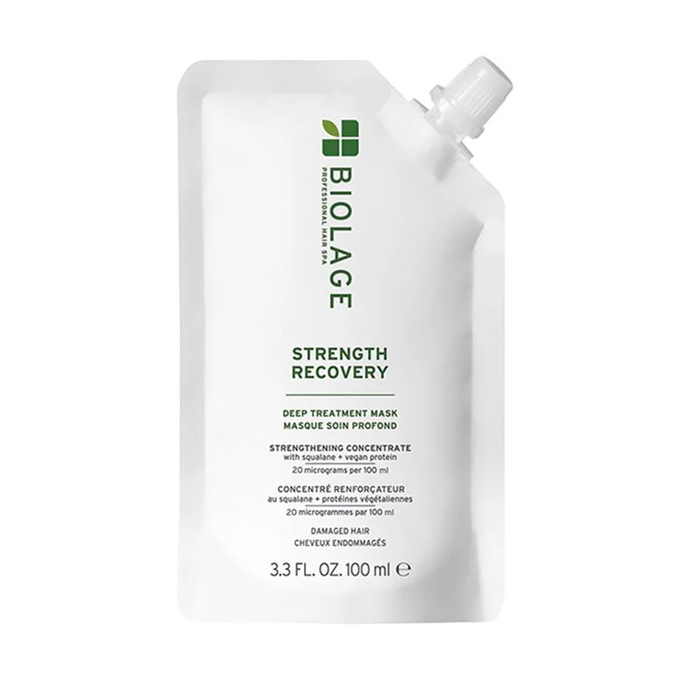 MATRIX Biolage | Strength Recovery | Deep Treatment Mask (100 ml / 3.3 oz) – Intensive Repair & Breakage Reduction