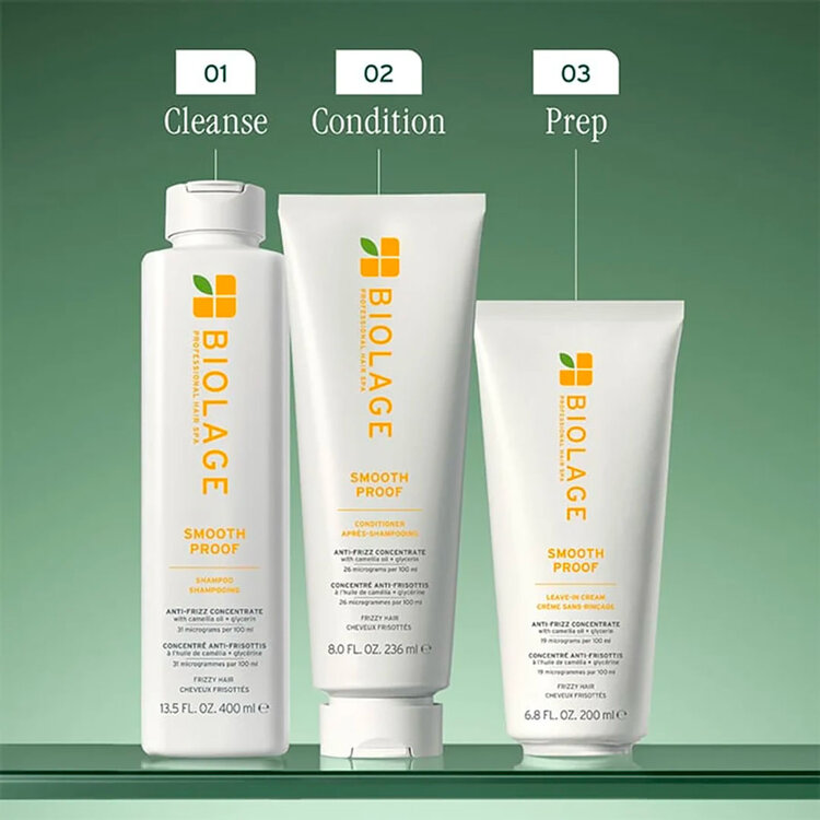 BIOLAGE Professional Hair Spa Biolage | Smooth Proof | Crème Sans Rinçage (200 ml / 6.8 oz) – Lissage, Anti-Frisottis Et Brillance Légère