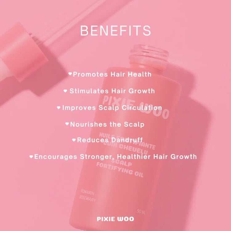 PIXIE WOO Pre-Wash | Scalp Fortifying Oil (50 ml / 1.7 oz) | Strength & Balance