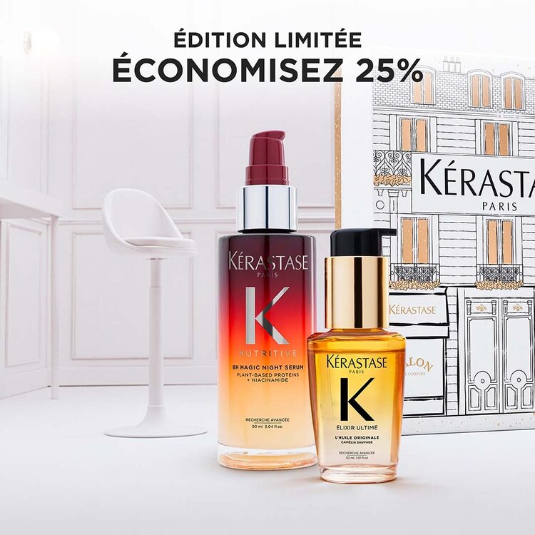 KÉRASTASE Iconiques | Coffret des Fêtes 2025 | Soin Nuit & Éclat Sublime