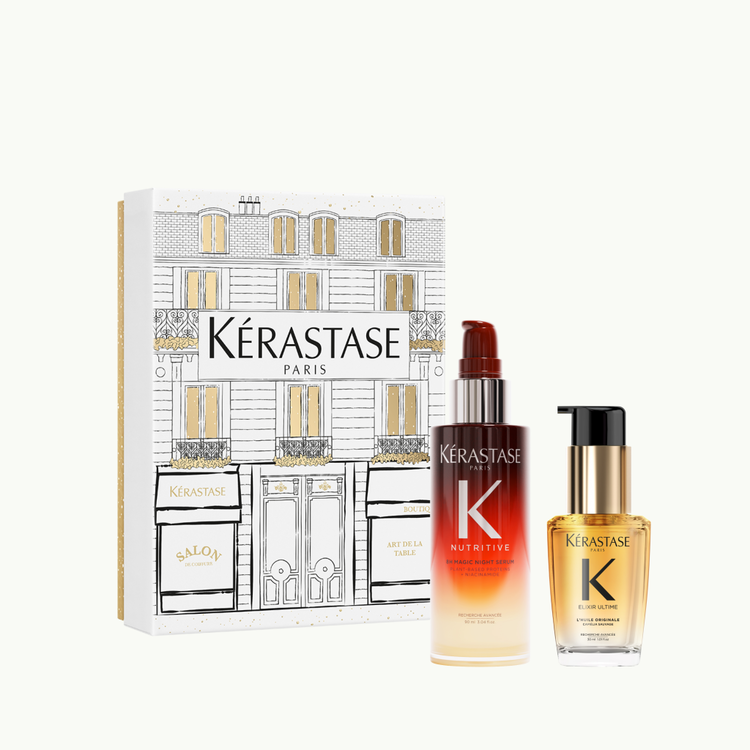 KÉRASTASE Iconiques | Coffret des Fêtes 2025 | Soin Nuit & Éclat Sublime