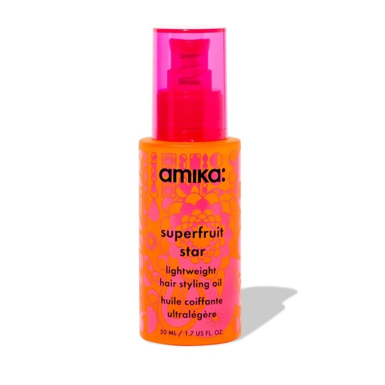 amika: Superfruit Star | Ultra-Light Styling Oil – Tames Frizz, Boosts Gloss and Nourishes Without Weight