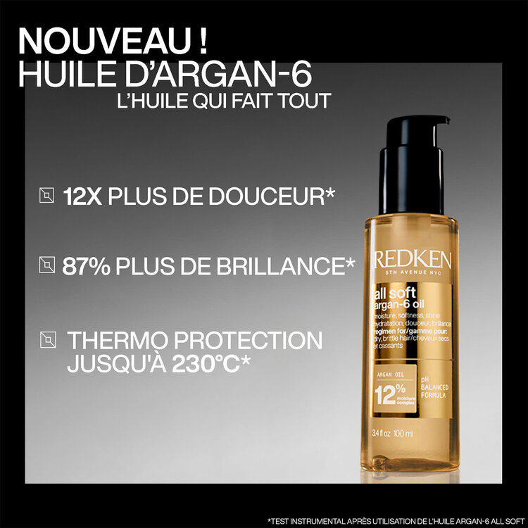REDKEN REDKEN - ALL SOFT | Argan-6 . Huile / Oil (100ml/3.4oz)