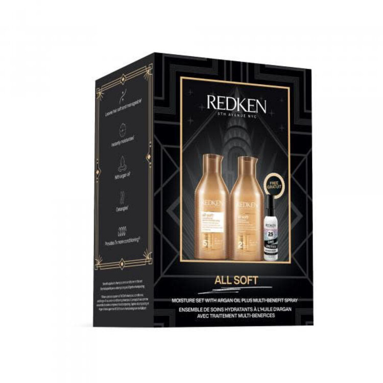 REDKEN All Soft | Coffret Fêtes 2025 | Douceur & Brillance — Nutrition & Souplesse