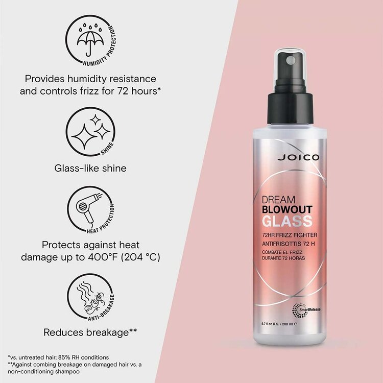 JOICO Dream Blowout | Glass | 72H Frizz Fighter (200 ml / 6.7 oz) | Smoothing & Heat Protection