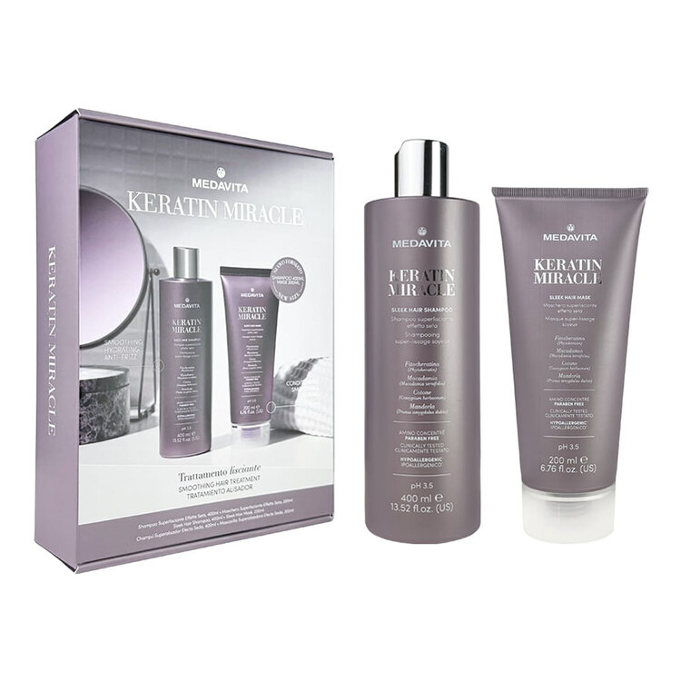 MEDAVITA Keratin Miracle | Holiday Set 2025 | Smoothing — Silky Super-Straight Care