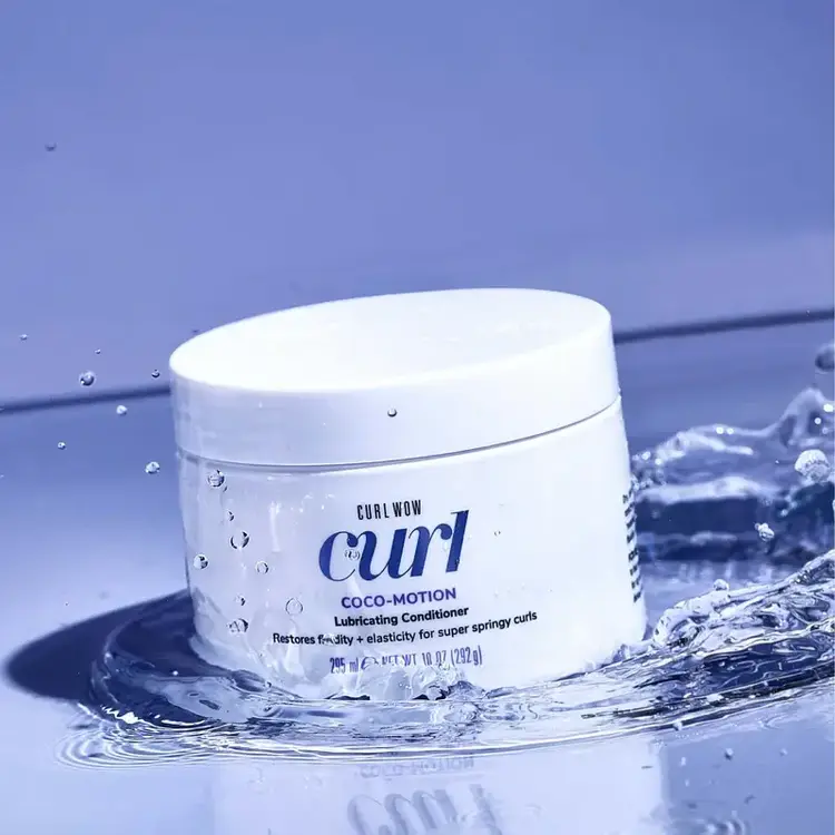 COLOR WOW Curl | Coco-Motion | Après-Shampooing Lubrifiant – Conditionneur ultra glissant qui démêle, hydrate et dompte les frisottis