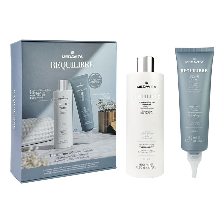 MEDAVITA Requilibre | Coffret Fêtes 2025 | Sébo-Équilibrant — Routine Régulatrice Cuir Chevelu