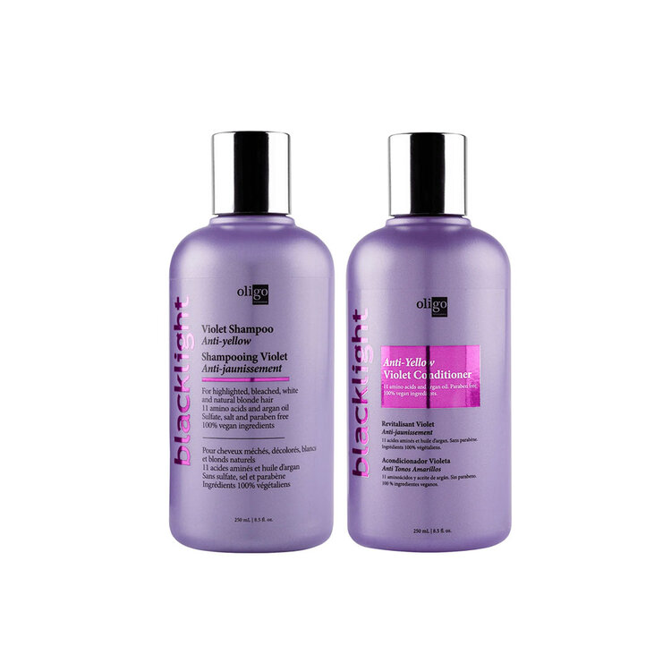 OLIGO Blacklight Violet | Holiday Set 2025 | Anti-Brass — Cool Blonde & Shine