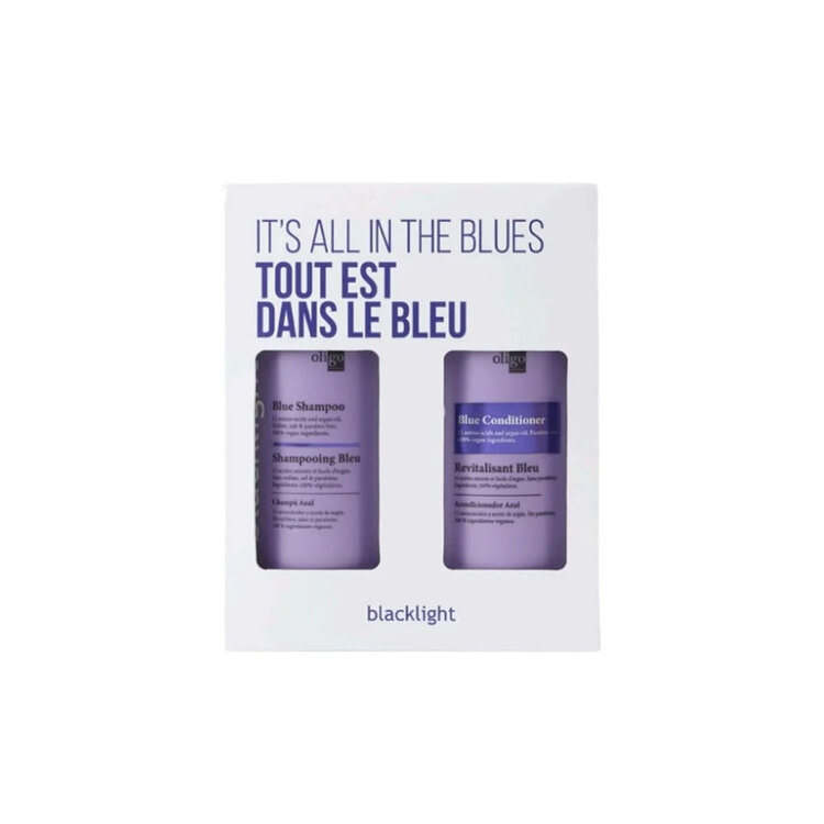 OLIGO Blacklight Bleu | Coffret Fêtes 2025 | Anti-Cuivré — Bruns Froids & Éclat