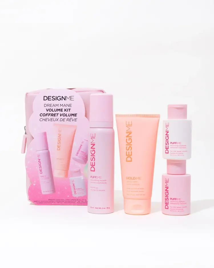 DESIGN.ME Cheveux de Rêve Puff.me  | Ensemble Volume | Coffret Fêtes 2025 — Corps Aérien & Tenue Souple